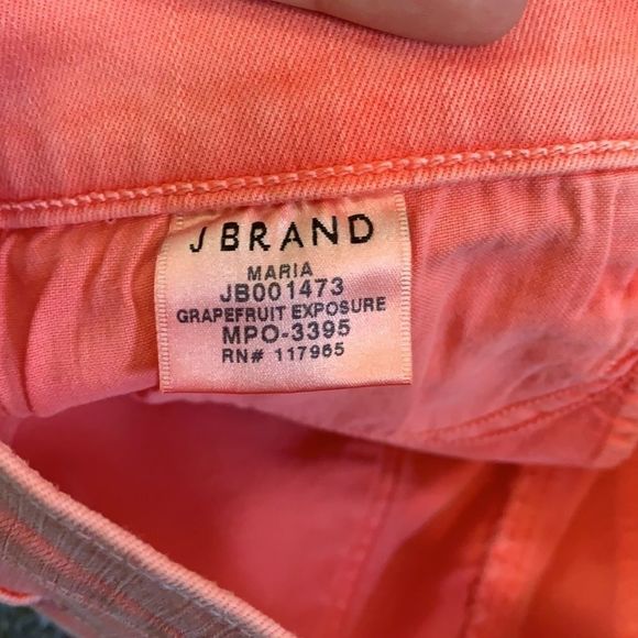 [J Brand] Grapefruit Distressed Jeans - Size 28 - Picture 6 of 7